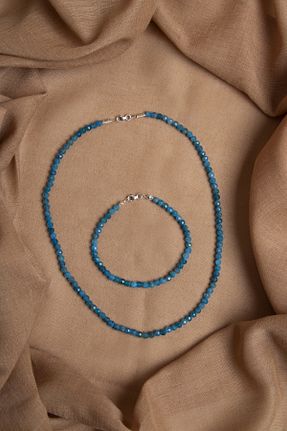 دستبند جواهر رنگی زنانه سنگ طبیعی OSMANLI DEĞERLİ TAŞ - کد 931904480