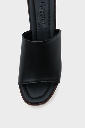 دمپائی مشکی زنانه چرم مصنوعی Capone Outfitters - کد 904061856