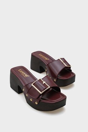 دمپائی زرشکی زنانه چرم مصنوعی Capone Outfitters - کد 900162675
