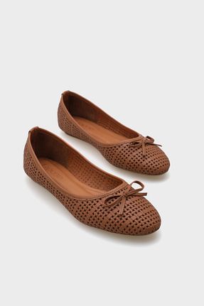 بابت قهوه ای زنانه چرم خالص Capone Outfitters - کد 902905169