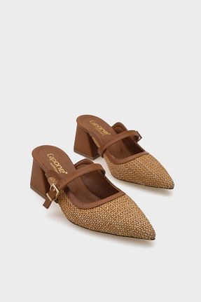 دمپائی قهوه ای زنانه حصیر Capone Outfitters - کد 899296514