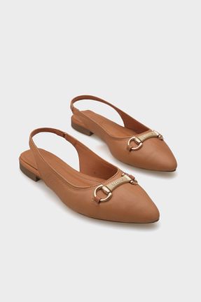 بابت قهوه ای زنانه چرم خالص Capone Outfitters - کد 798140228