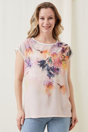 تیشرت نباتی زنانه رگولار MODA - کد 931981262