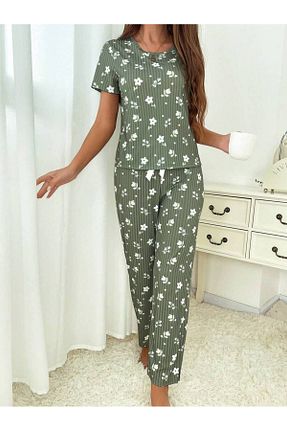 ست لباس راحتی سبز زنانه گلدار BELLA NOTTE - کد 932000360