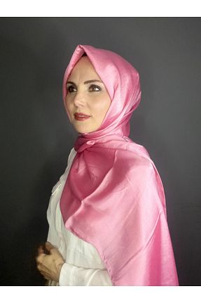 شال صورتی زنانه شیفون The Message - کد 932028033