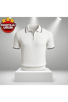 پولوشرت سفید مردانه تریکو LC Waikiki - کد 932711617