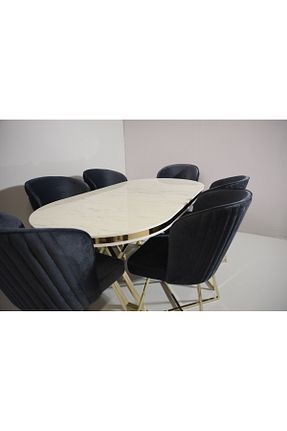 میز ناهار خوری طوسی ثابت ÜNALMIŞ - کد 864756243