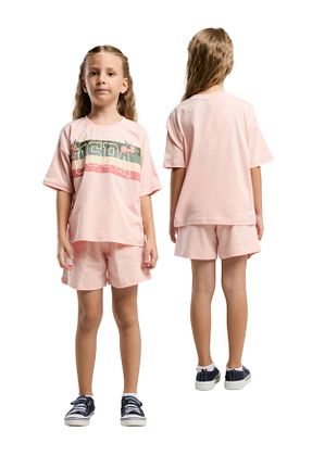 ست بالاتنه و پائین تنه صورتی بچه گانه بافت U.S. Polo Assn. - کد 932697602