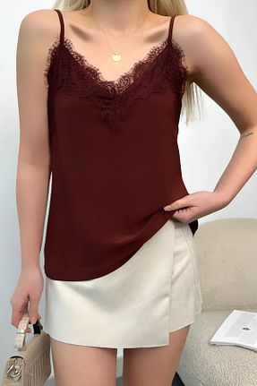 بلوز زرشکی زنانه Kazayağı Balenbi - کد 932044641