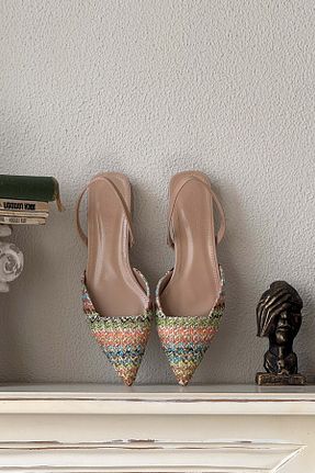 بابت رنگی زنانه چرم مصنوعی NİŞANTAŞI SHOES - کد 713714579
