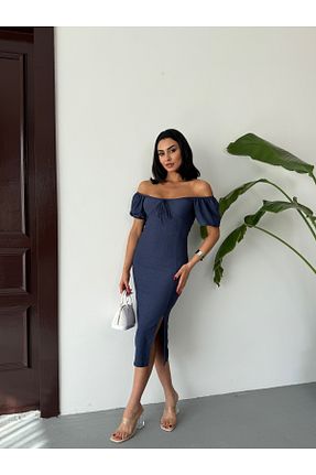 لباس آبی زنانه بافتنی EnterStore - کد 932060999