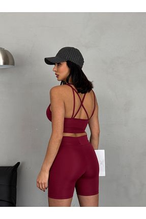 ساق شلواری اسپرت زرشکی زنانه بلند Edsize - کد 932726944