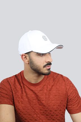 کلاه سفید مردانه پنبه ای BOSS - کد 932858406