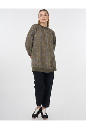 سوئیشرت حجاب سبز زنانه پنبه ای Kayra - کد 932067964