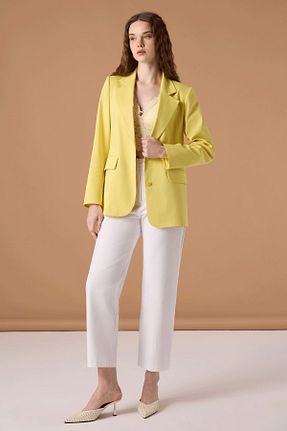 کت زرد زنانه Blazer UPGRADE - کد 932088352