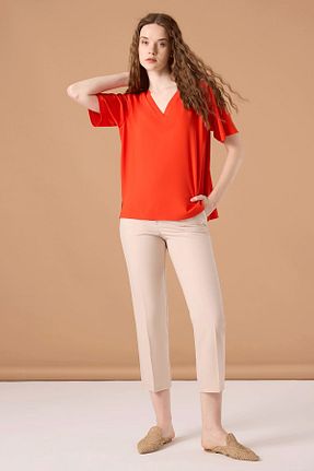 تیشرت قرمز زنانه رگولار UPGRADE - کد 932088501