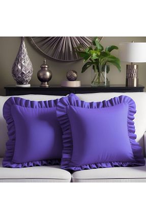 کوسن و روکش کوسن بنفش پلی استر Bc Home - کد 792779718