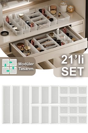 نظم دهنده جواهرات و آرایش رنگی 21 Fesya Home - کد 904158824