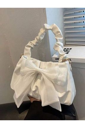 کیف دستی سفید زنانه ابعاد کوچک La Saade - کد 932094608