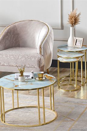 میز جلو مبلی زرد فلزی SEDAŞ LIVING UNITS - کد 792420771