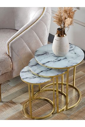 میز جلو مبلی سفید فلزی SEDAŞ LIVING UNITS - کد 792420784