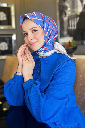 روسری رنگی پلی استر Sultan Eşarp - کد 850997070