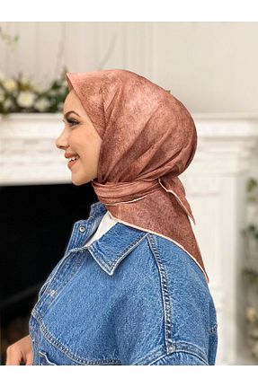 روسری نارنجی پلی استر Sultan Eşarp - کد 753333943