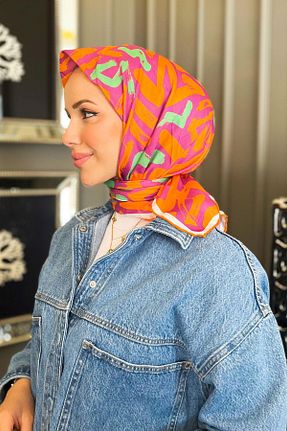 روسری رنگی پلی استر Sultan Eşarp - کد 850993133