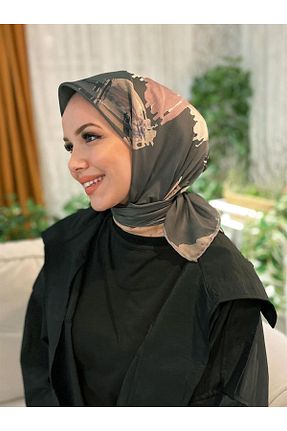 روسری رنگی پلی استر Sultan Eşarp - کد 753333721