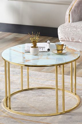 میز جلو مبلی زرد شیشه SEDAŞ LIVING UNITS - کد 841510727