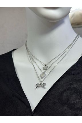 گردنبند استیل ( فولاد ) متالیک استیل (فولاد) Uno Di Famiglia - کد 932188652