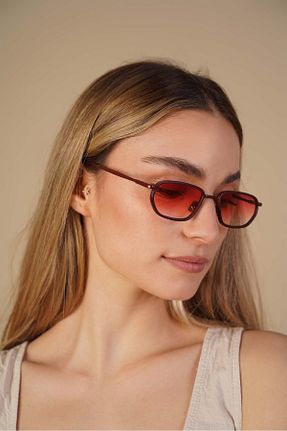 عینک آفتابی قرمز زنانه 55 Stil Noktası - کد 932187211