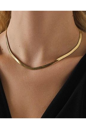 گردنبند استیل ( فولاد ) زرد زنانه استیل (فولاد) Ervalina - کد 932245982