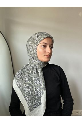 روسری سبز پنبه پلی استر Modakaşmir - کد 932244537
