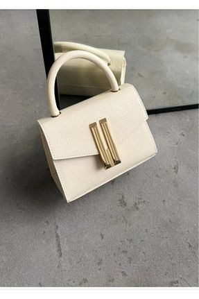 کیف دوشی بژ زنانه چرم مصنوعی Butik - کد 932249286