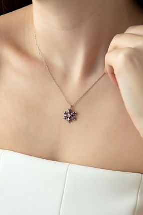 گردنبند نقره سفید زنانه 925 عیار SARIASLAN - کد 929136842