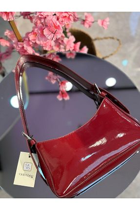 کیف دوشی زرشکی زنانه چرم مصنوعی Moda Lime - کد 929767796