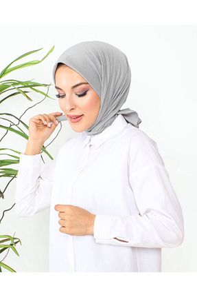 روسری طوسی پنبه ای nacar çarşı - کد 932320988
