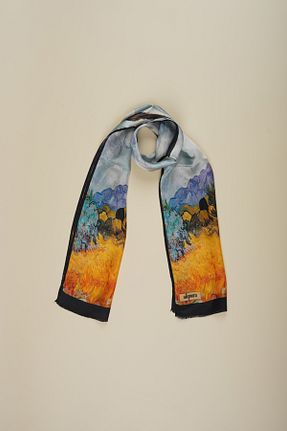 دستمال گردن رنگی زنانه ابریشم silqoora - کد 932343253