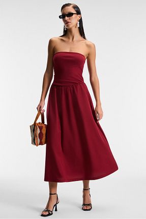 لباس زرشکی زنانه بافتنی GRIMELANGE - کد 930547267