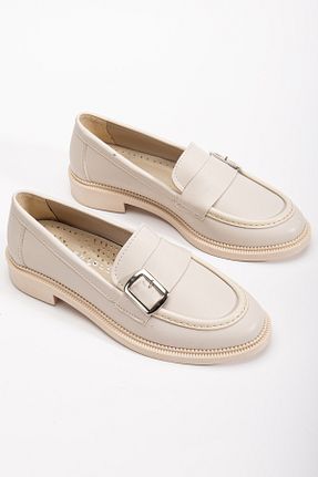 کفش لوفر بژ زنانه چرم مصنوعی Entella Store - کد 932917128