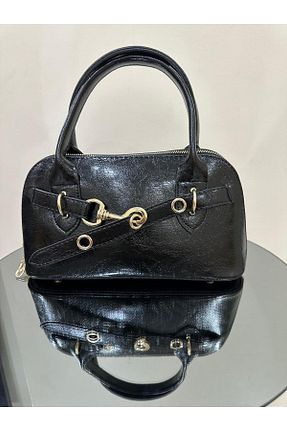 کیف دوشی مشکی زنانه چرم مصنوعی ideal sepet - کد 932358272