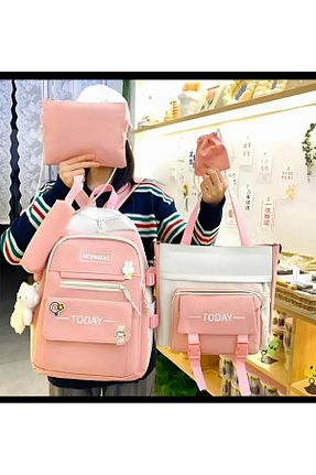 کیف مدرسه صورتی بچه گانه پارچه ای KumOziShop - کد 932921752