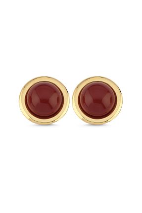 گوشواره استیل (فولاد) زرشکی زنانه استیل (فولاد) VenüsDesign - کد 877559914