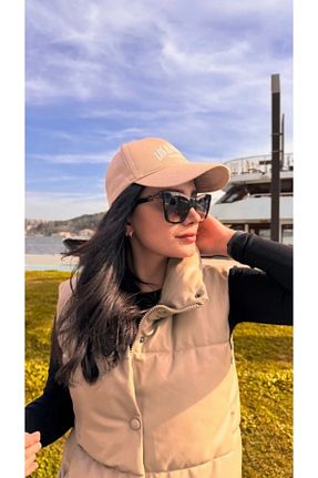 کلاه بژ زنانه پنبه ای FRESCO SCARFS - کد 828395227