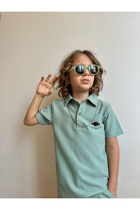 ست بالاتنه و پائین تنه سبز بچه گانه بافتنی Genel Markalar - کد 932929130