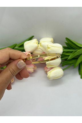دستبند استیل (فولاد) زرد زنانه استیل (فولاد) stainless steel - کد 932930429