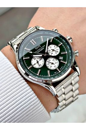 ساعت مچی سبز مردانه 45 میلی متر Romanson - کد 932389268