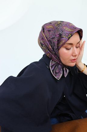 روسری مشکی 90 x 90 Silk Home - کد 932397720