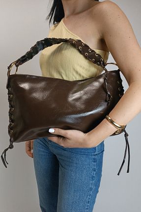 کیف دوشی قهوه ای زنانه Glemix - کد 925639711
